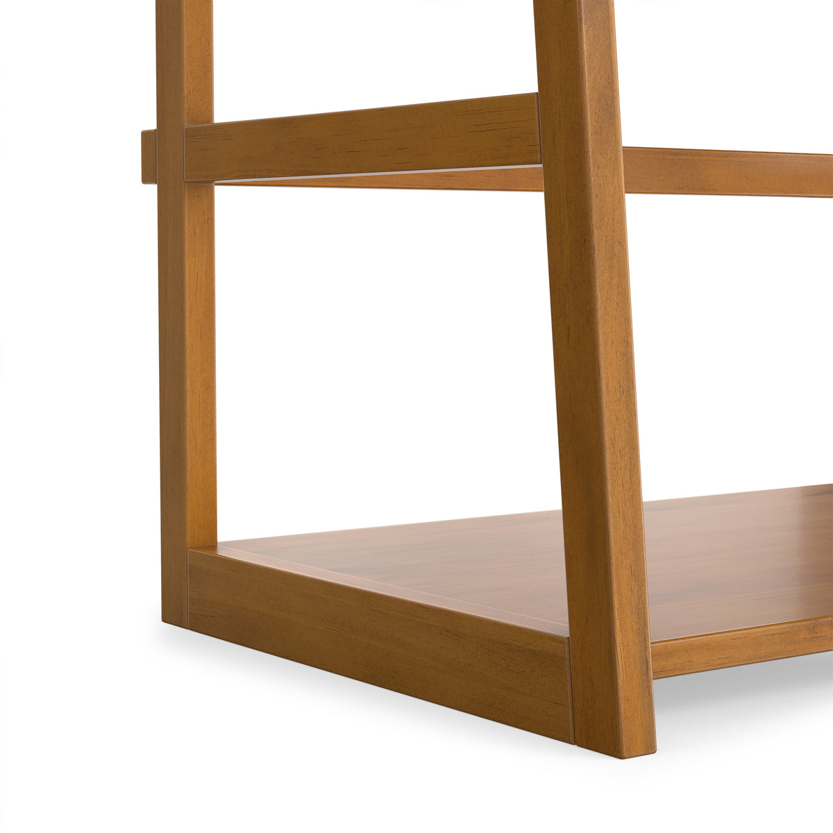 Light Golden Brown | Acadian Ladder Shelf Bookcase