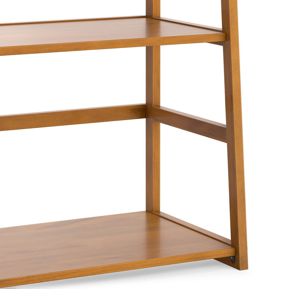 Light Golden Brown | Acadian Ladder Shelf Bookcase