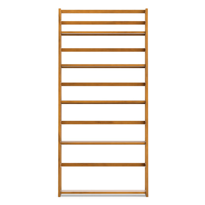 Light Golden Brown | Acadian Ladder Shelf Bookcase