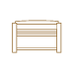 Entryway Storage Bench with Shelf