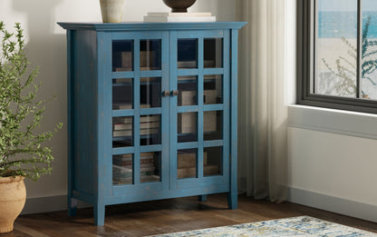 Distressed Coastal Blue | Acadian Medium Storage Cabinet