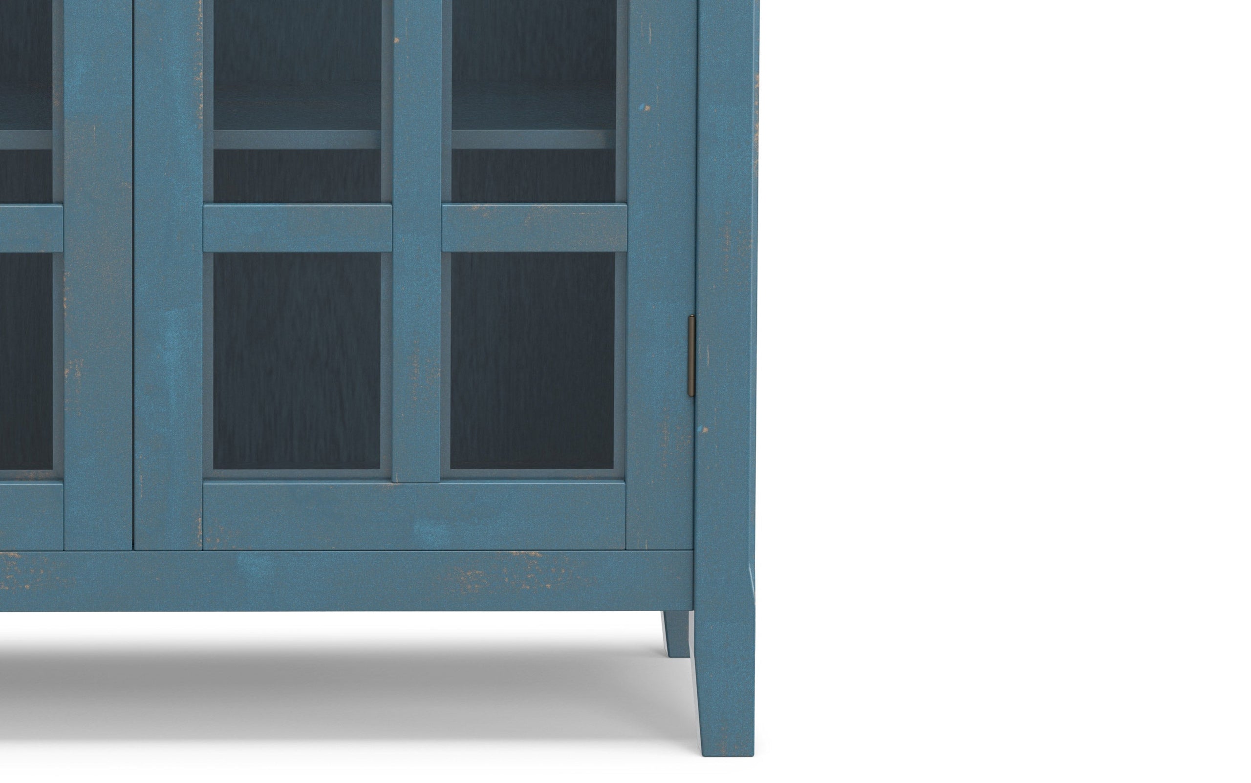 Distressed Coastal Blue | Acadian Medium Storage Cabinet
