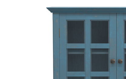 Distressed Coastal Blue | Acadian Medium Storage Cabinet