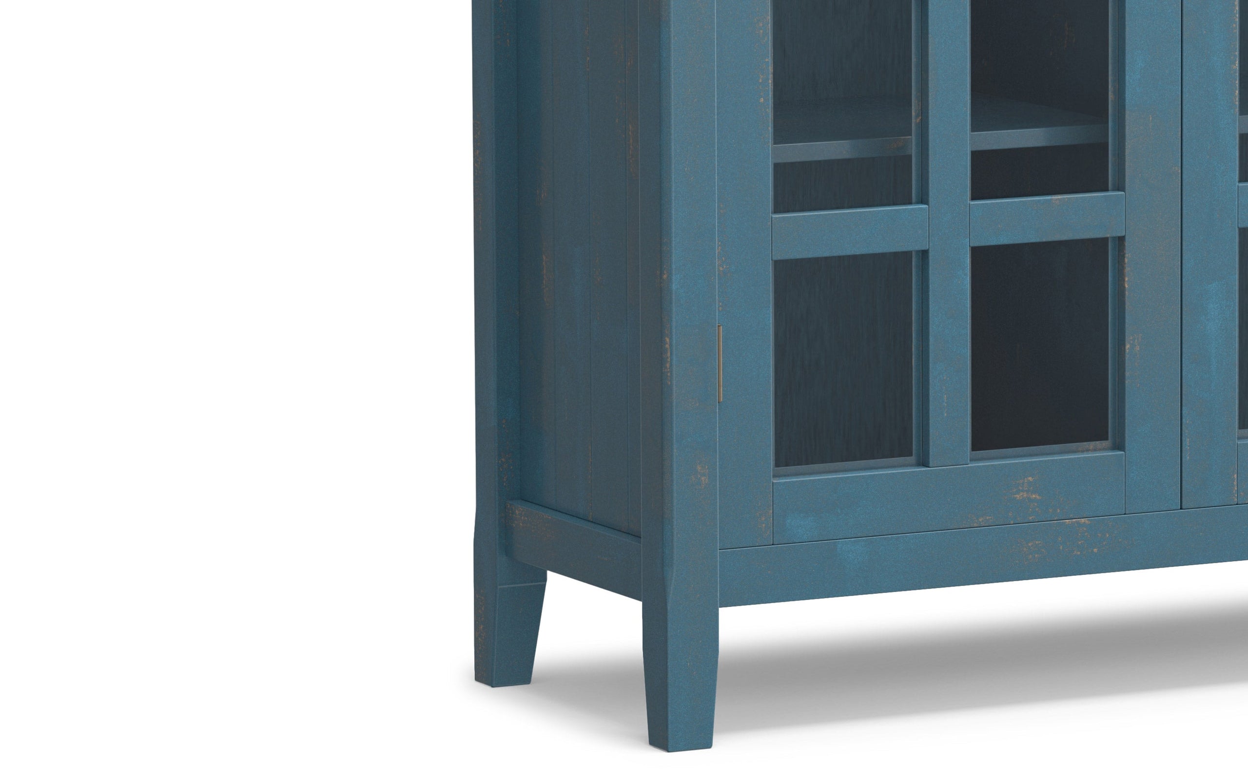 Distressed Coastal Blue | Acadian Medium Storage Cabinet