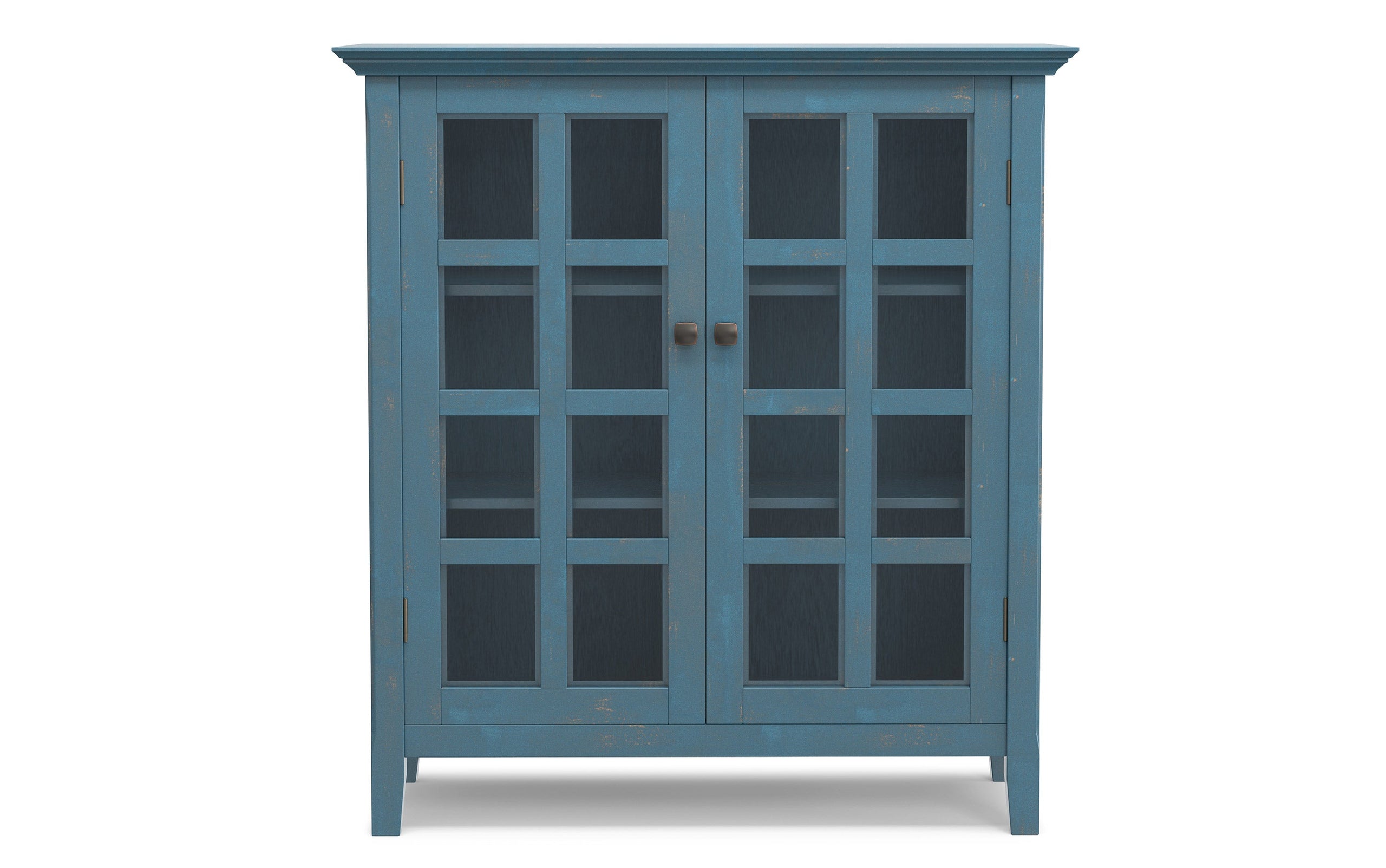 Distressed Coastal Blue | Acadian Medium Storage Cabinet