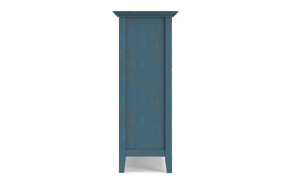 Distressed Coastal Blue | Acadian Medium Storage Cabinet