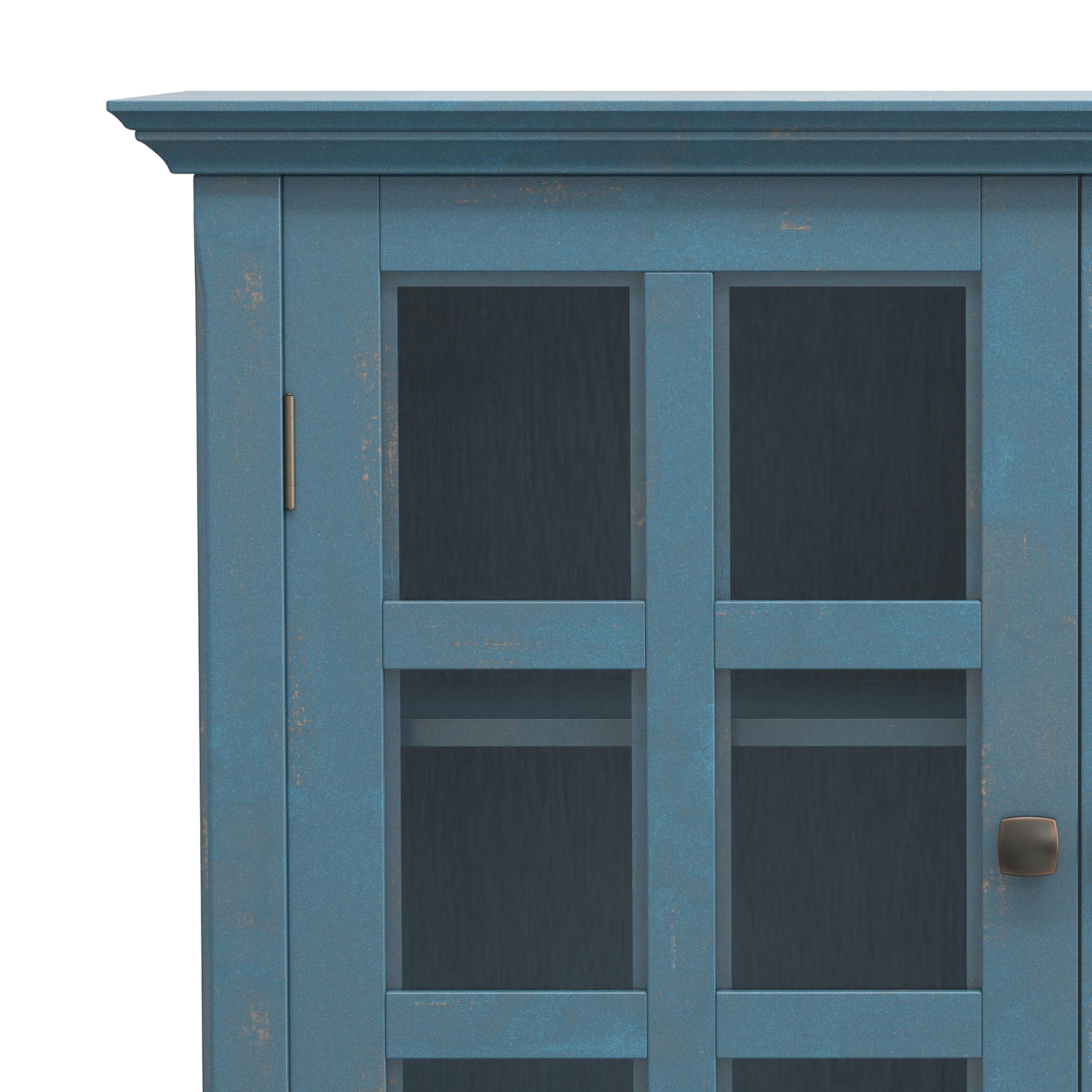 Distressed Coastal Blue | Acadian Medium Storage Cabinet