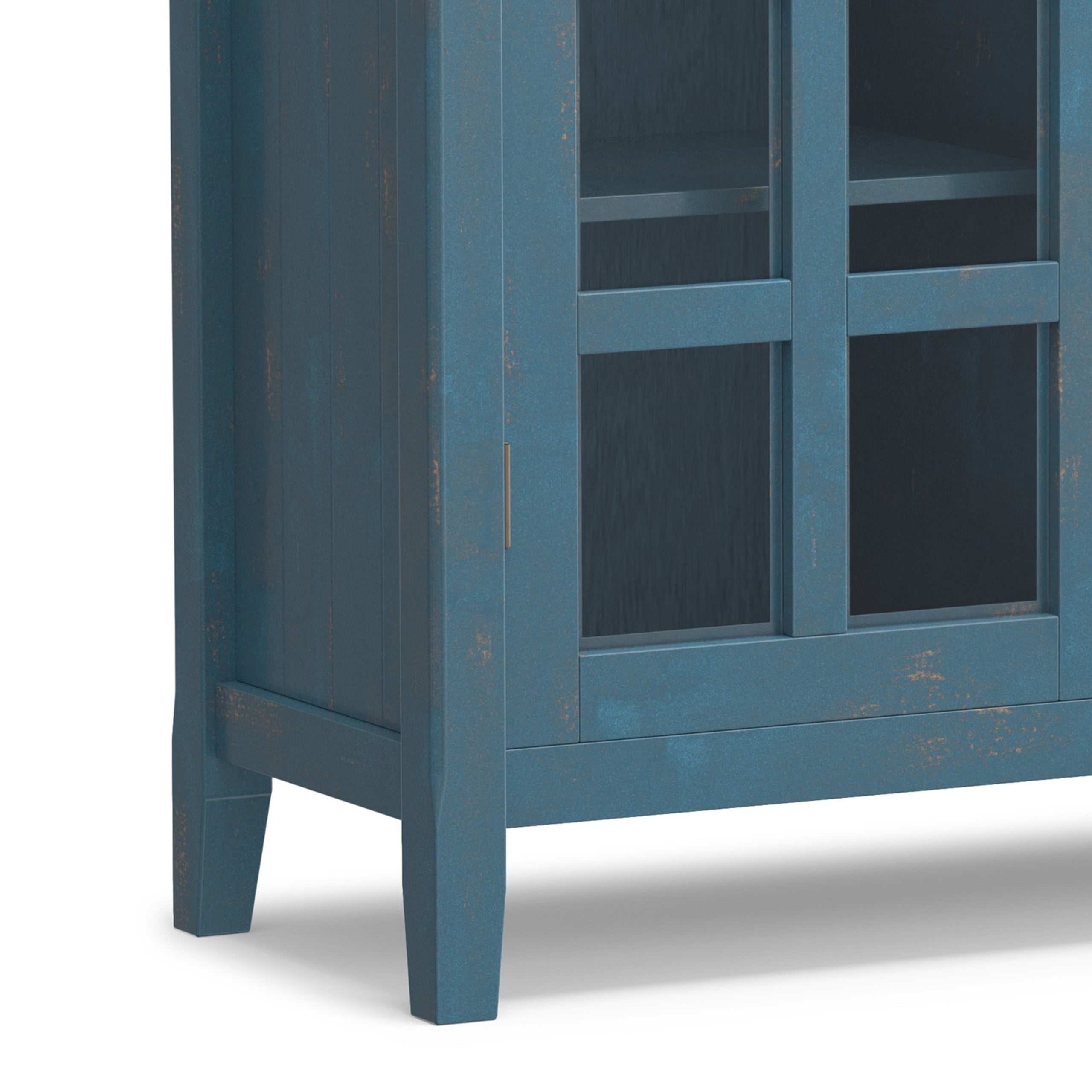 Distressed Coastal Blue | Acadian Medium Storage Cabinet