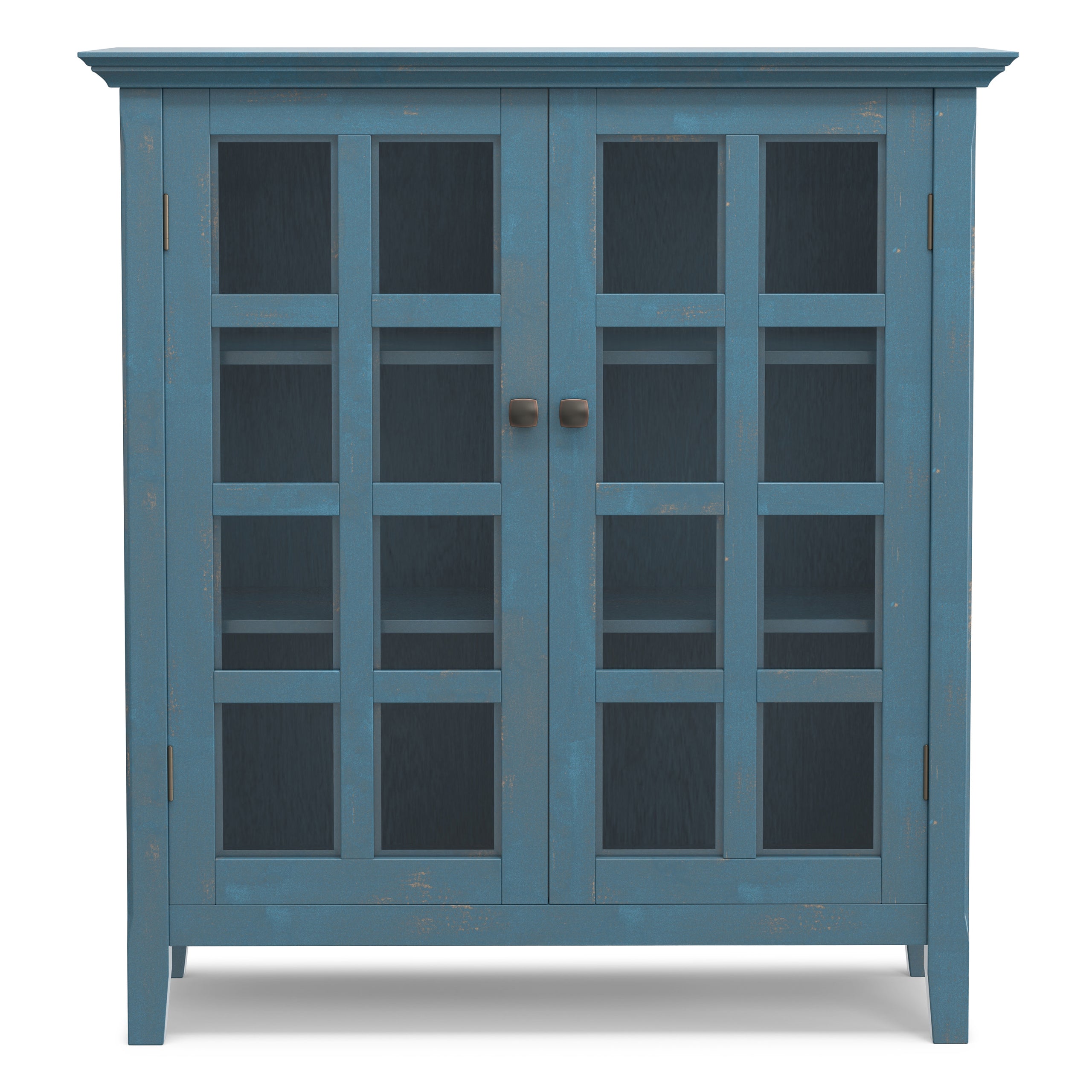 Distressed Coastal Blue | Acadian Medium Storage Cabinet