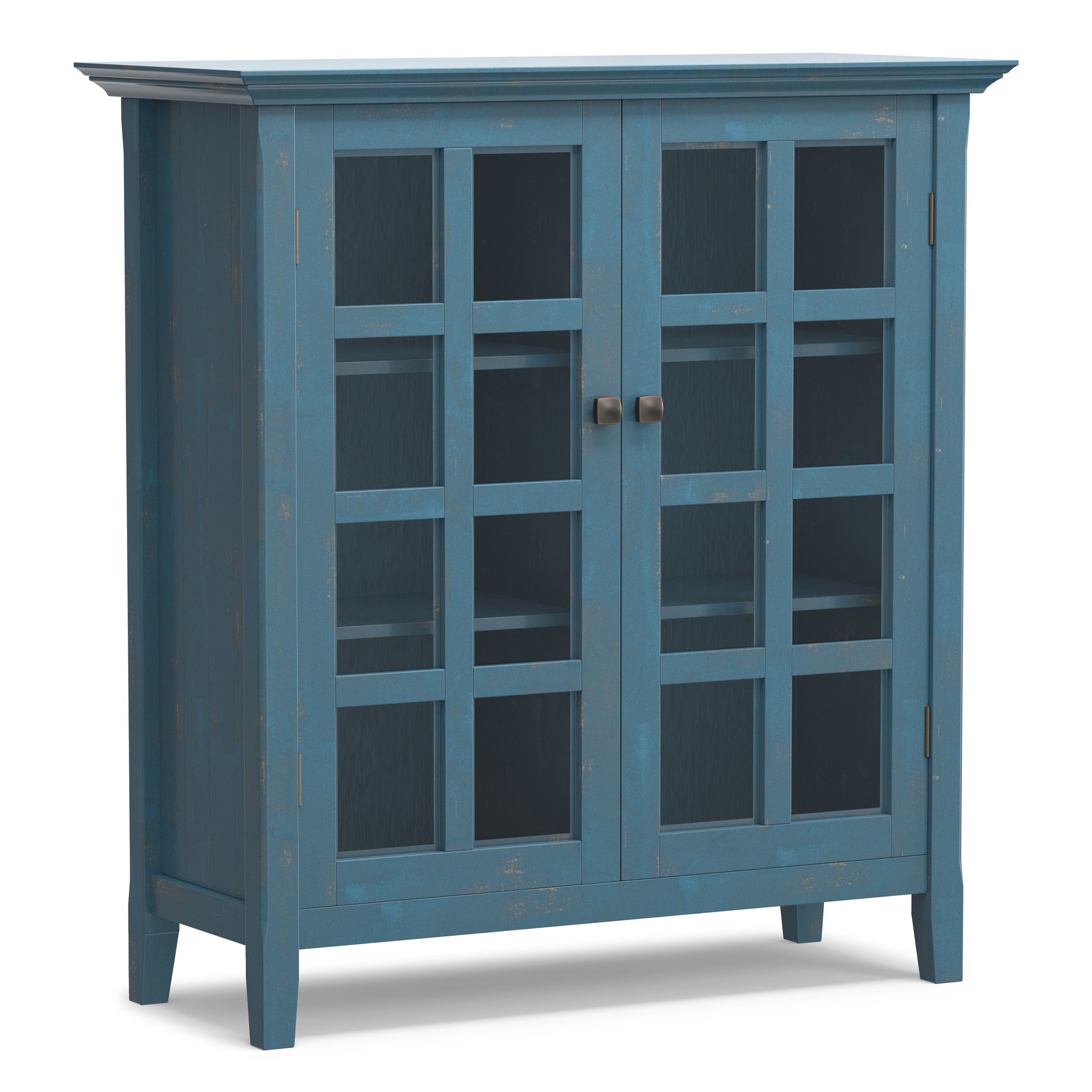 Distressed Coastal Blue | Acadian Medium Storage Cabinet