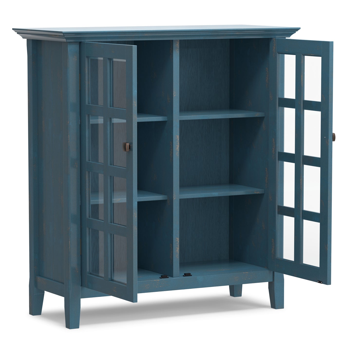 Distressed Coastal Blue | Acadian Medium Storage Cabinet