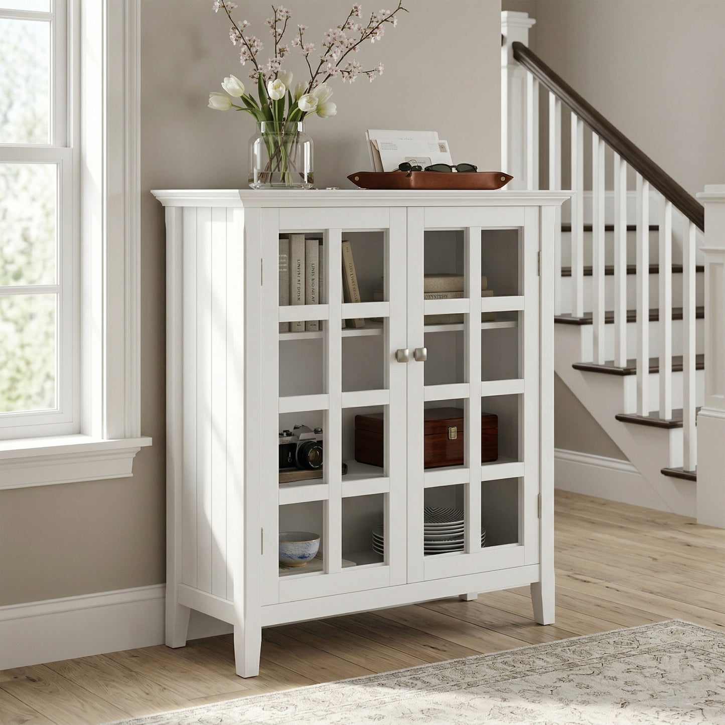 White | Acadian Medium Storage Cabinet
