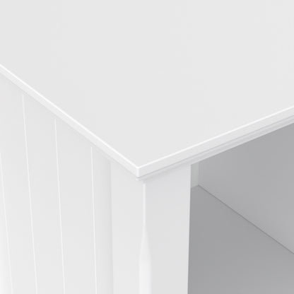 White | Acadian 8 Cube Storage Sofa Table