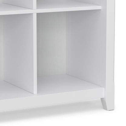 White | Acadian 8 Cube Storage Sofa Table