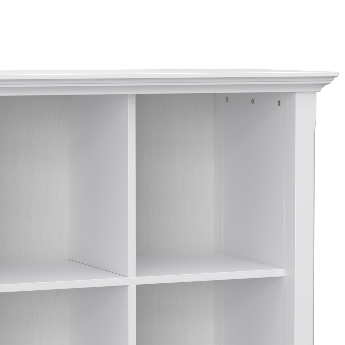 White | Acadian 8 Cube Storage Sofa Table