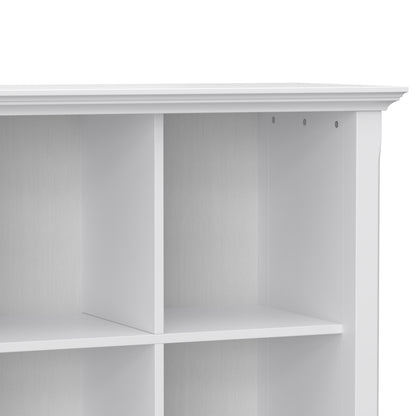 White | Acadian 8 Cube Storage Sofa Table