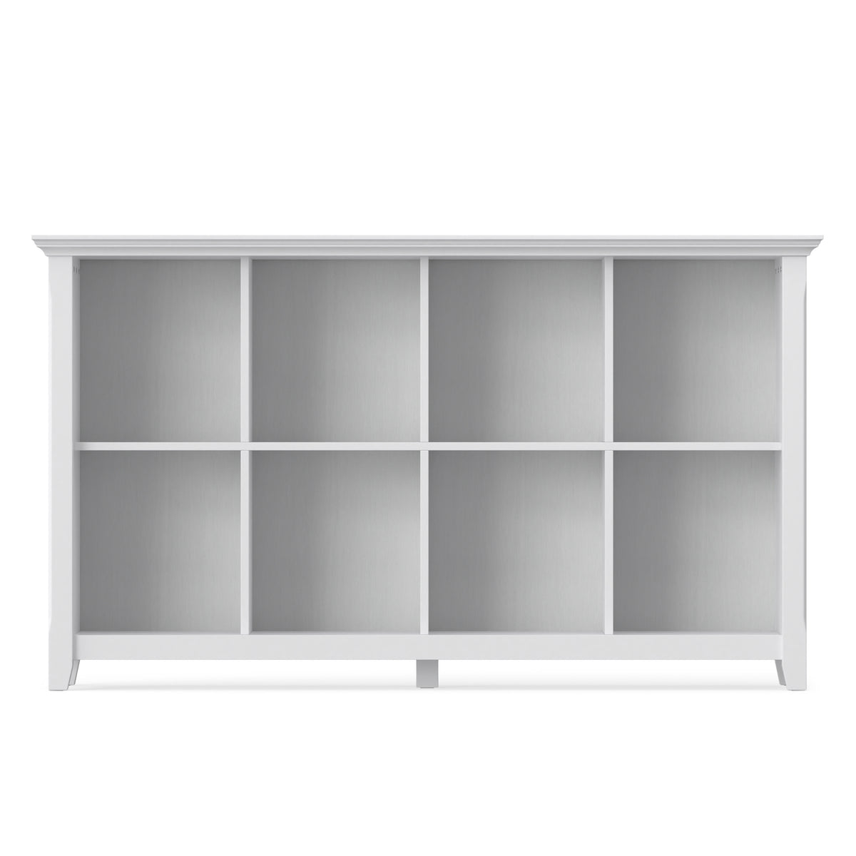 White | Acadian 8 Cube Storage Sofa Table