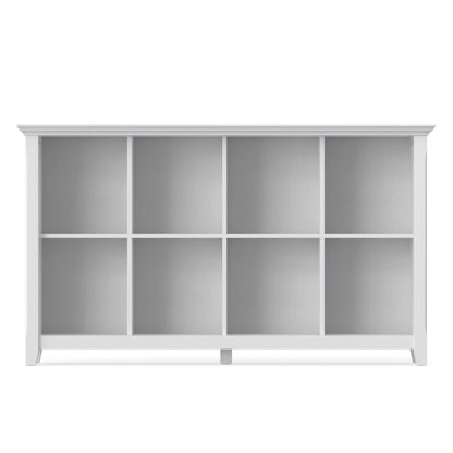 White | Acadian 8 Cube Storage Sofa Table