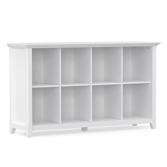 White | Acadian 8 Cube Storage Sofa Table