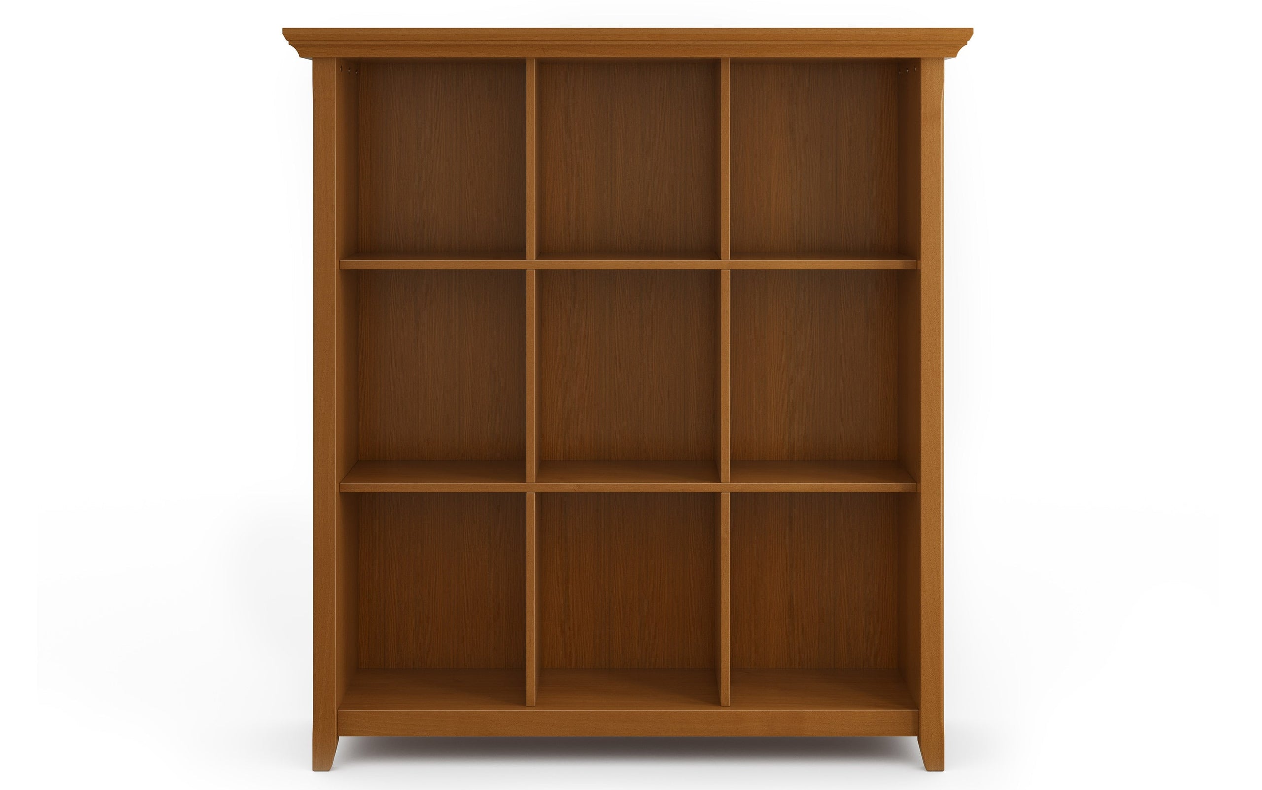 Light Golden Brown | Acadian 9 Cube Bookcase