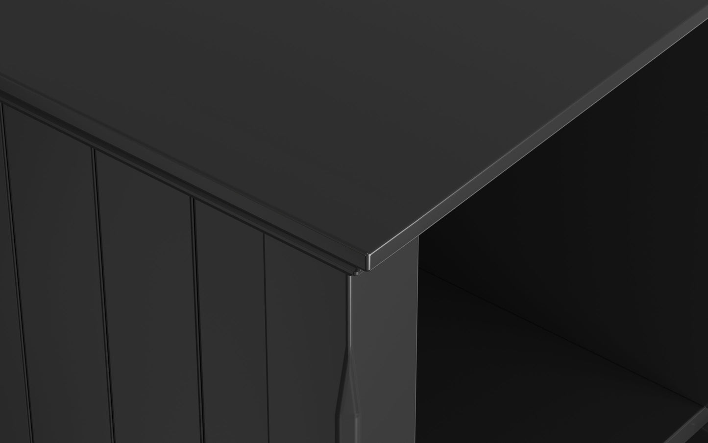 Black | Acadian 12 Cube Bookcase