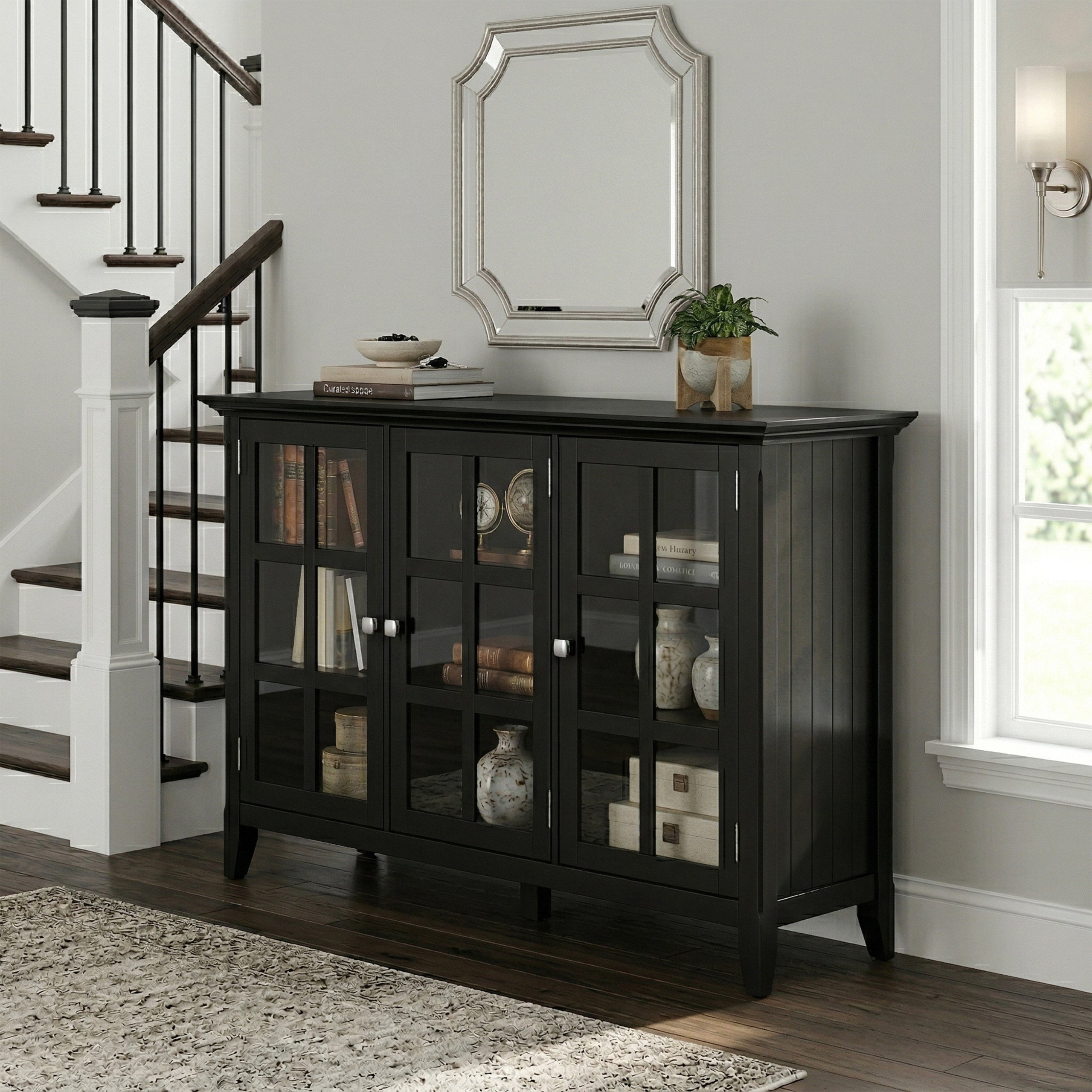Black| Acadian Wide Storage Cabinet