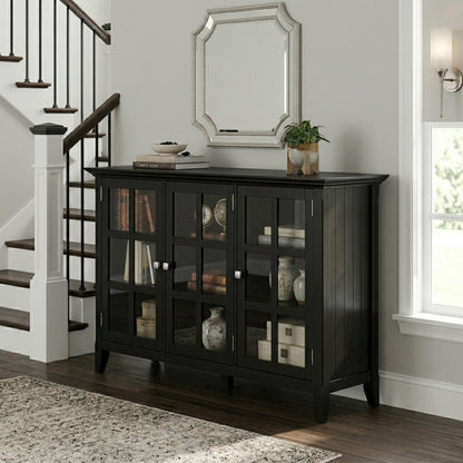 Black| Acadian Wide Storage Cabinet