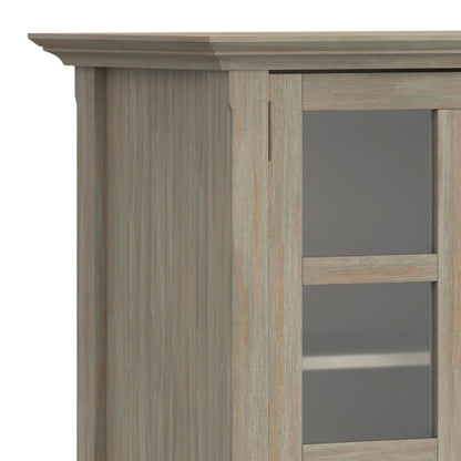 Distressed Grey| Acadian Wide Storage Cabinet