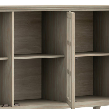 Distressed Grey| Acadian Wide Storage Cabinet