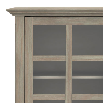 Distressed Grey| Acadian Wide Storage Cabinet