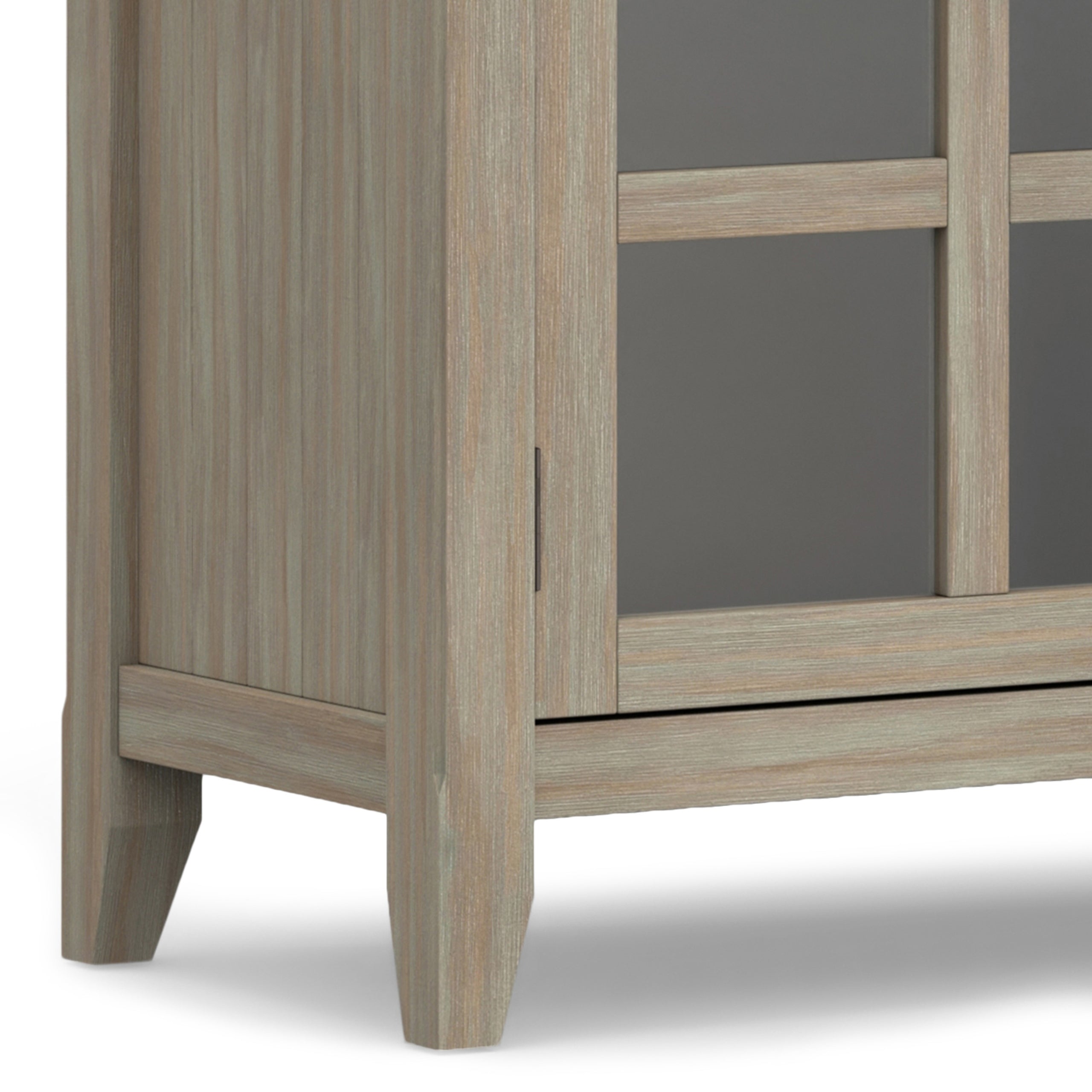 Distressed Grey| Acadian Wide Storage Cabinet