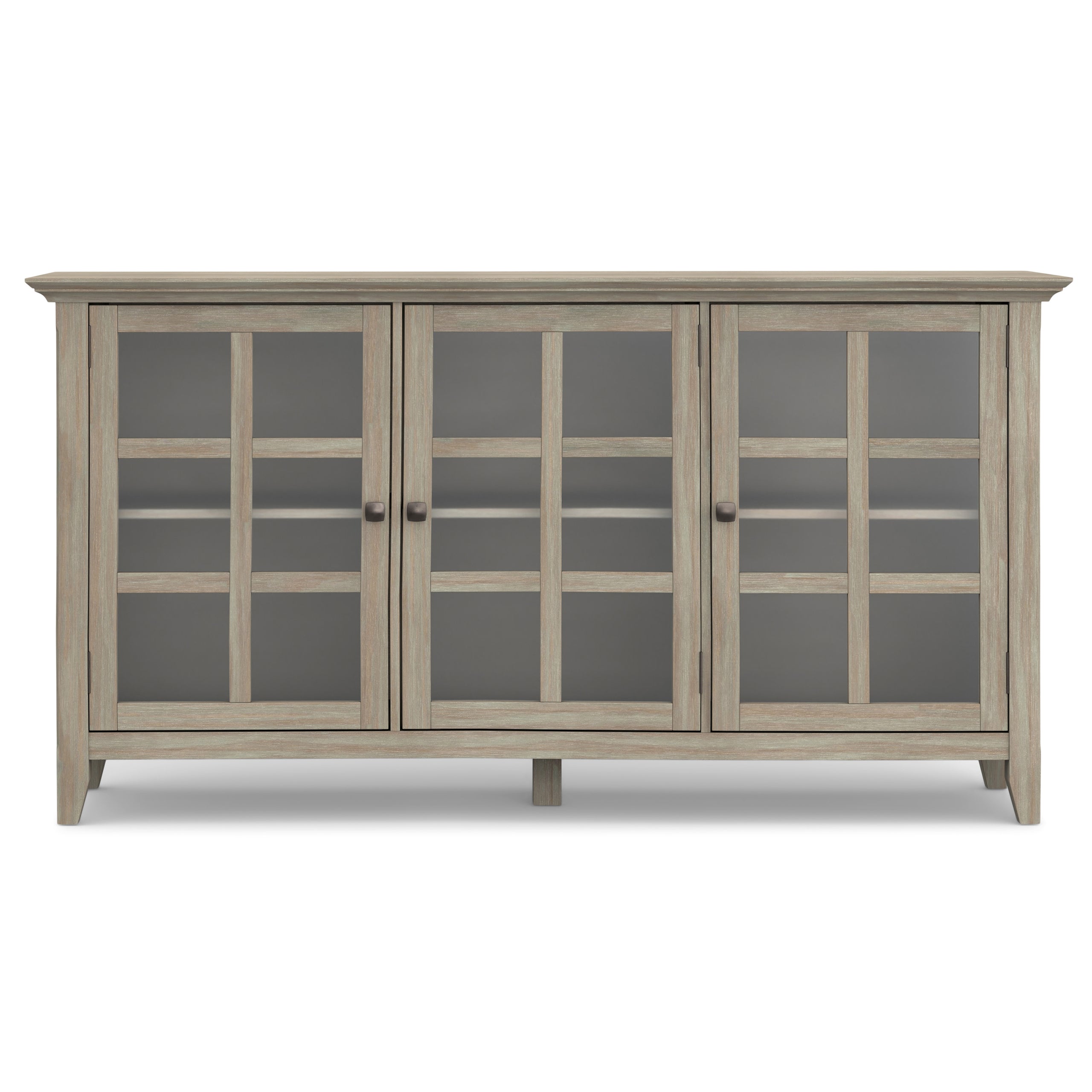 Distressed Grey| Acadian Wide Storage Cabinet