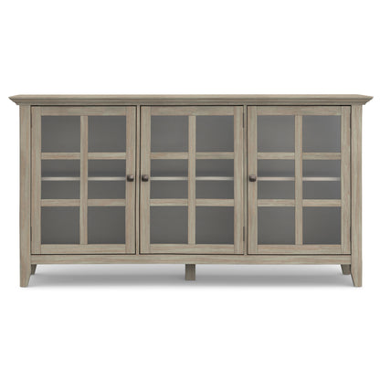 Distressed Grey| Acadian Wide Storage Cabinet