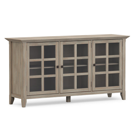 Distressed Grey| Acadian Wide Storage Cabinet