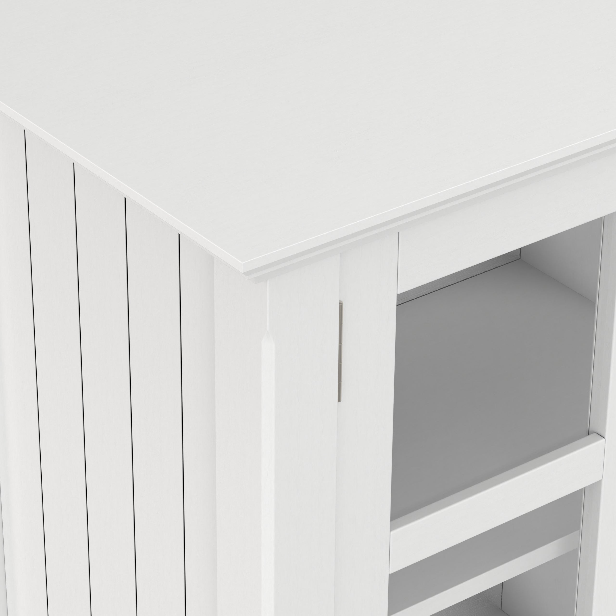White| Acadian Wide Storage Cabinet