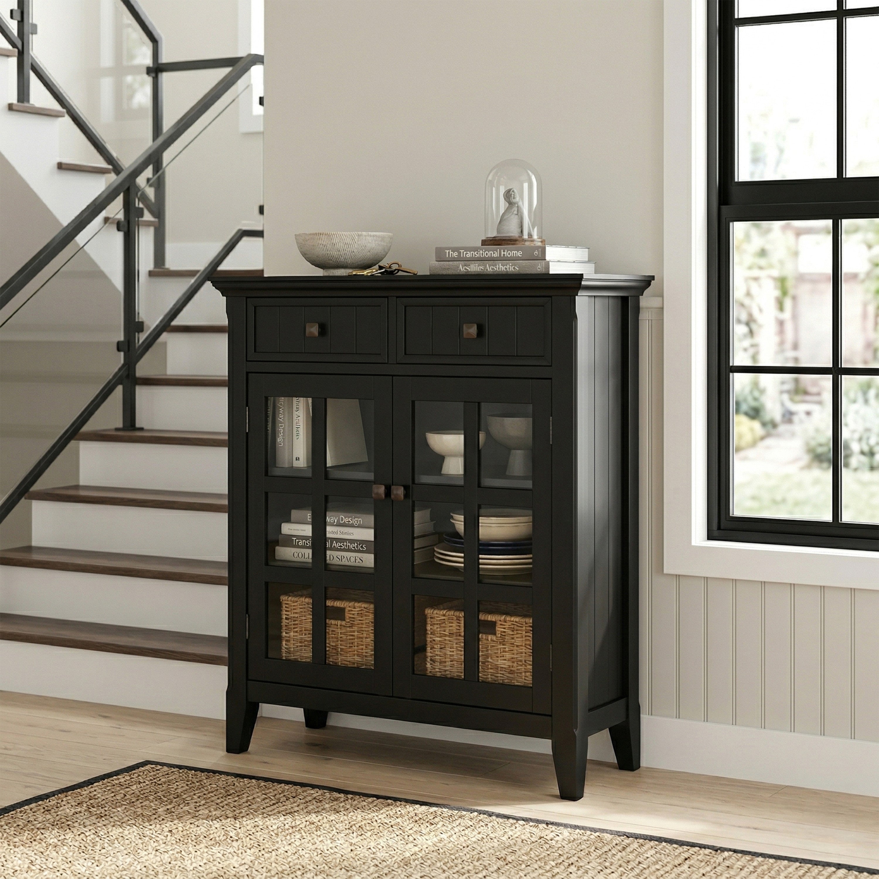 Solid Wood Entryway Cabinet | Acadian Storage Cabinet – Simpli Home