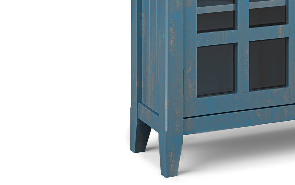 Distressed Coastal Blue | Acadian Entryway Storage Cabinet