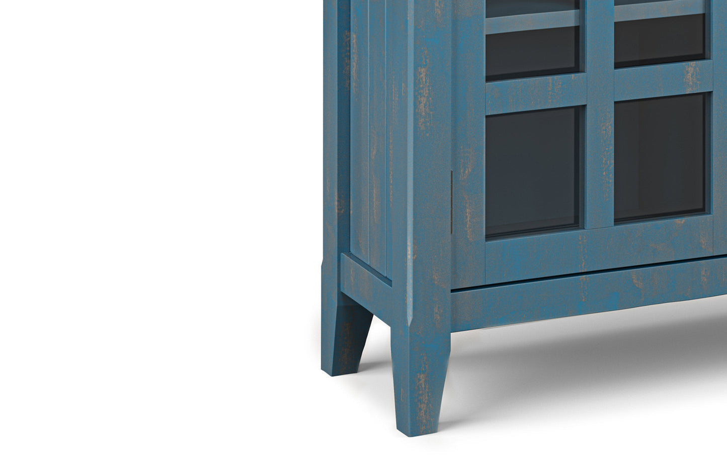 Distressed Coastal Blue | Acadian Entryway Storage Cabinet