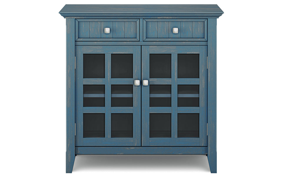 Distressed Coastal Blue | Acadian Entryway Storage Cabinet