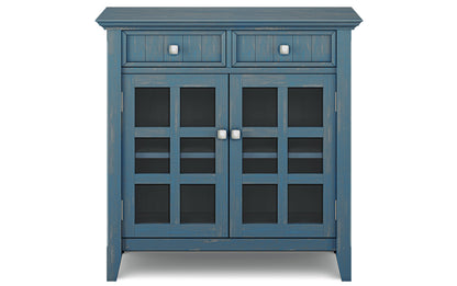Distressed Coastal Blue | Acadian Entryway Storage Cabinet