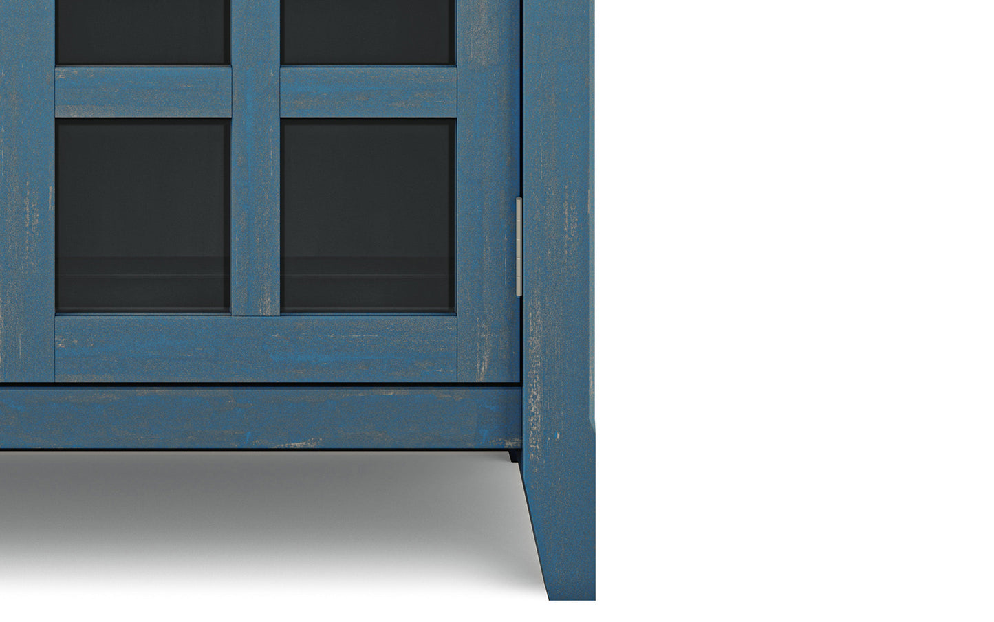 Distressed Coastal Blue | Acadian Entryway Storage Cabinet