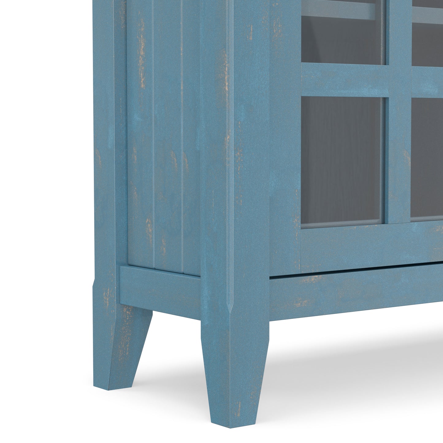 Distressed Coastal Blue | Acadian Entryway Storage Cabinet
