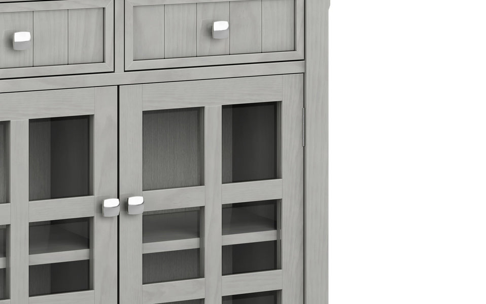 Fog Grey | Acadian Entryway Storage Cabinet