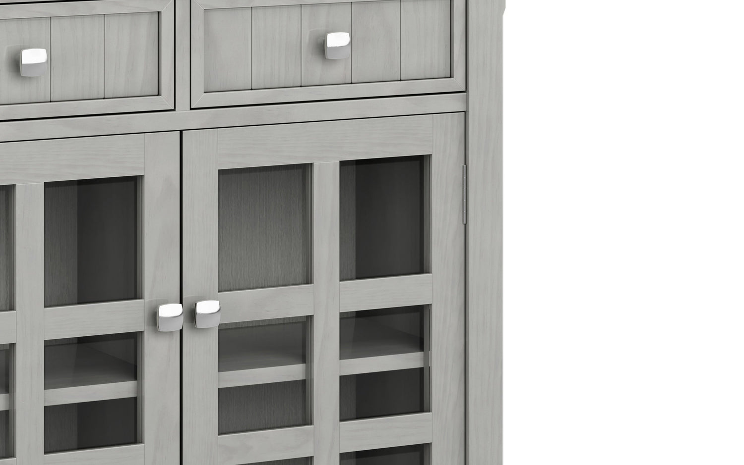 Fog Grey | Acadian Entryway Storage Cabinet