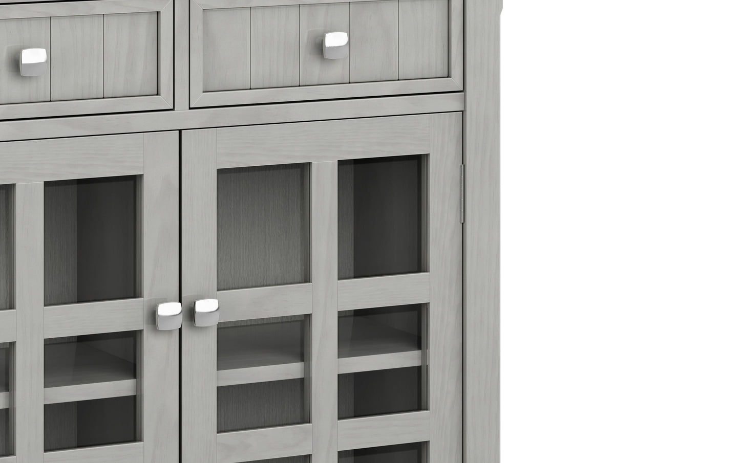Fog Grey | Acadian Entryway Storage Cabinet