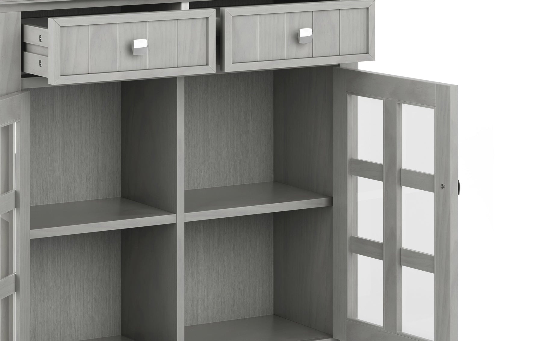 Fog Grey | Acadian Entryway Storage Cabinet