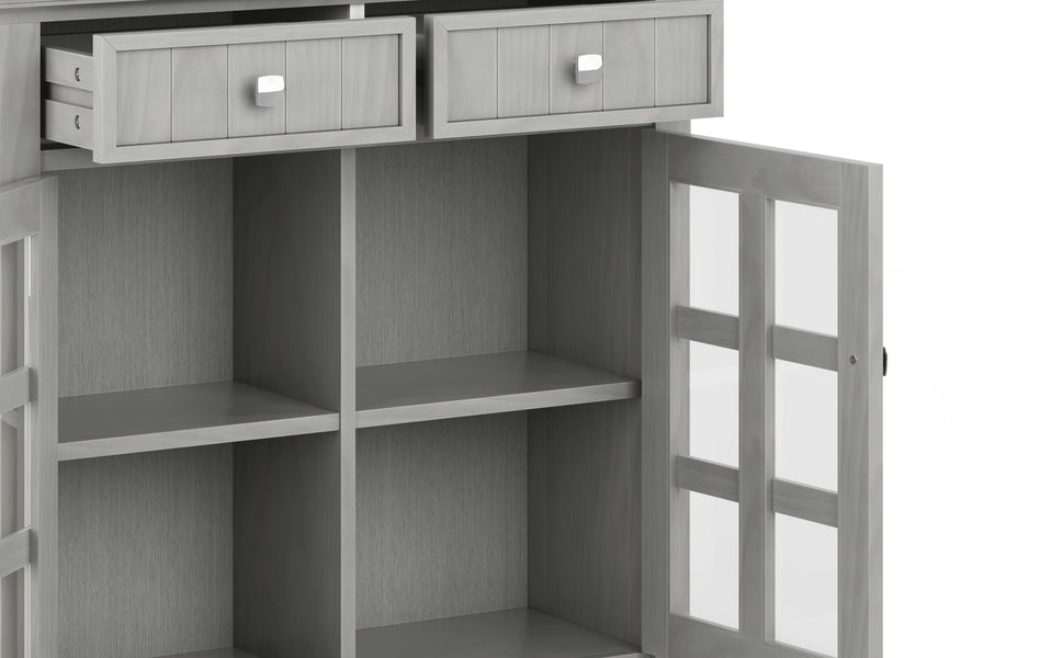 Fog Grey | Acadian Entryway Storage Cabinet