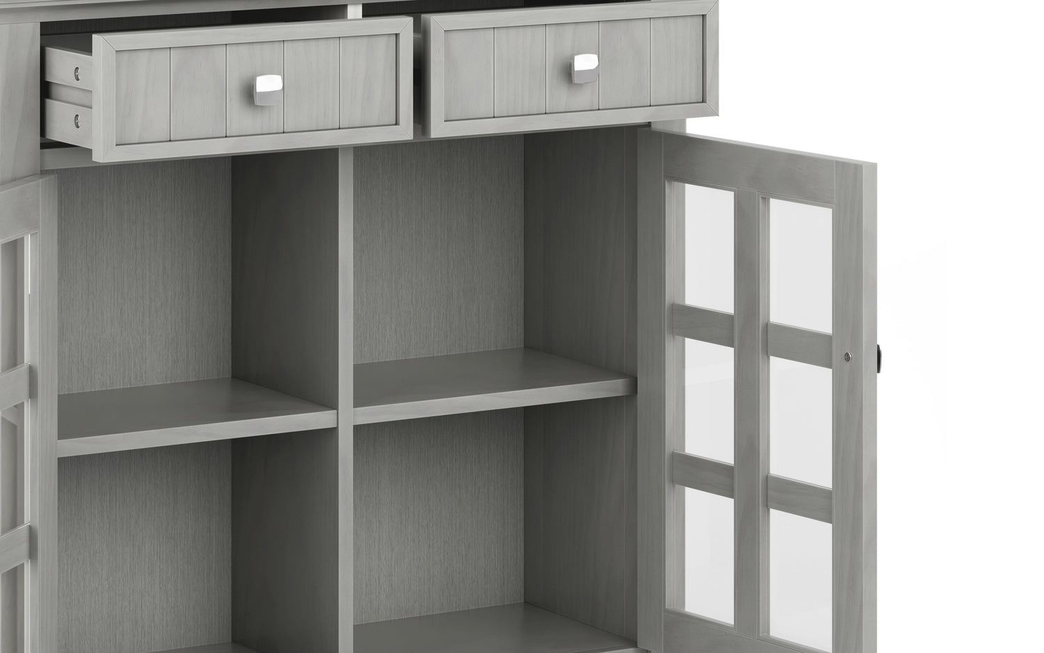 Fog Grey | Acadian Entryway Storage Cabinet