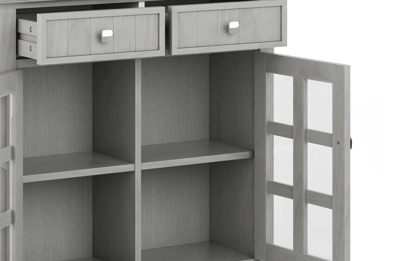 Fog Grey | Acadian Entryway Storage Cabinet