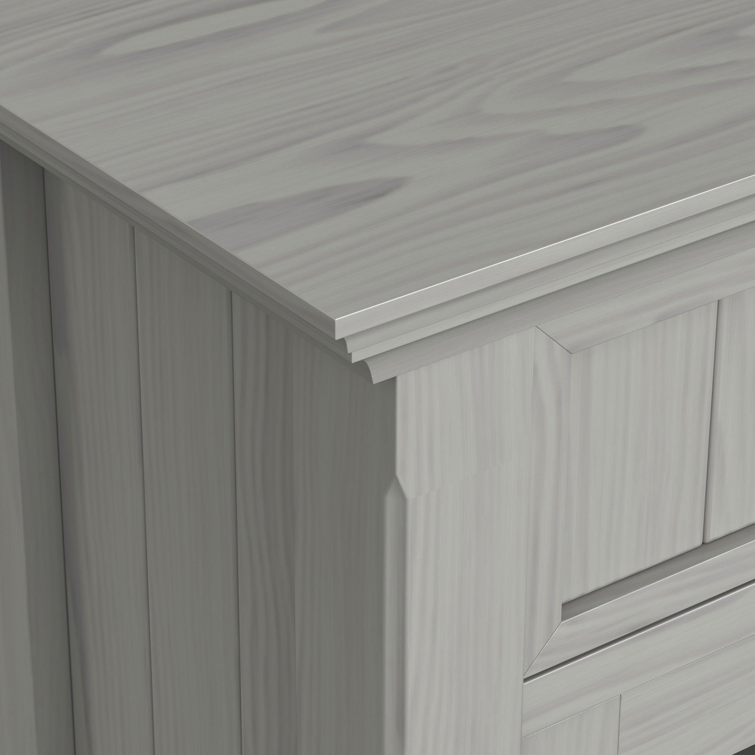 Fog Grey | Acadian Entryway Storage Cabinet